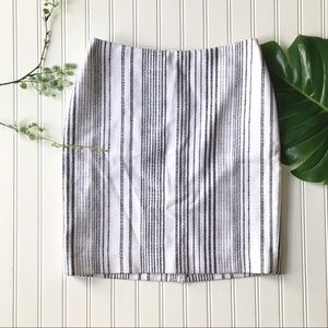White House black market striped skirt